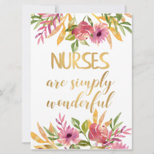 Nurses quote Appreciation Thank you Graduation Card