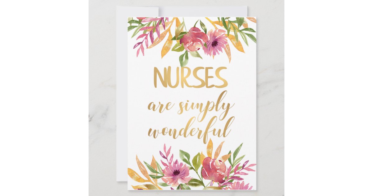 Nurses Quote Appreciation Thank You Graduation Card 