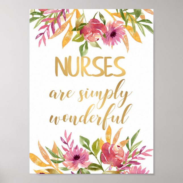 Nurses quote Appreciation Thank you Graduation Poster (Front)