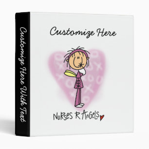 Nurses R Angels T-shirts and Gifts Binder