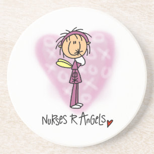 Nurses R Angels T-shirts and Gifts Coaster
