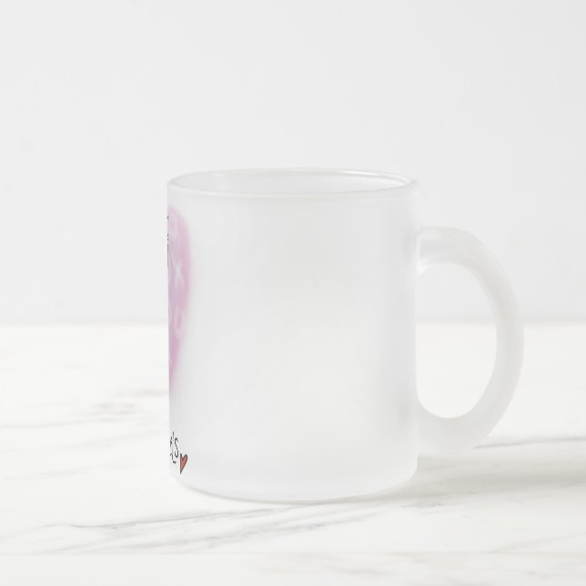 Nurses R Angels Tshirts and Gifts Frosted Glass Coffee Mug (Right)