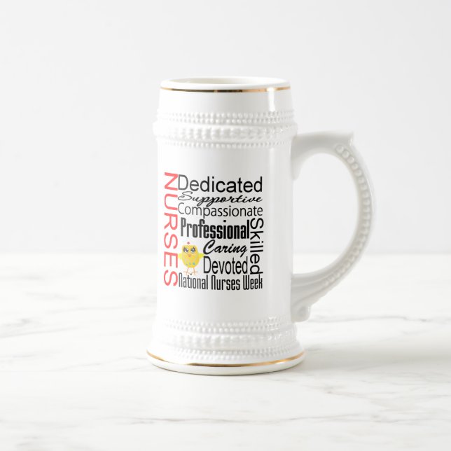 Nurses Recognition Collage:  National Nurses Week Beer Stein (Right)