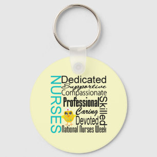 Nurses Recognition Collage - National Nurses Week Keychain