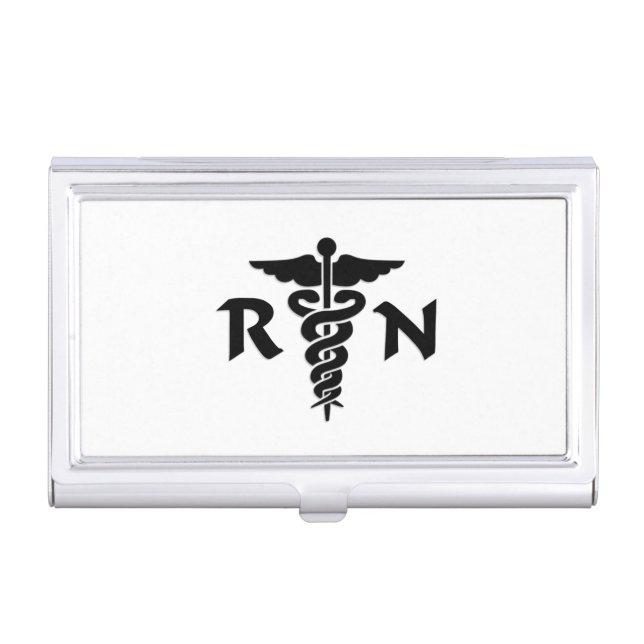 Nurses RN Medical Symbol Case For Business Cards (Front)