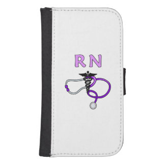 Nurses RN Stethoscope Wallet Phone Case For Samsung Galaxy S4