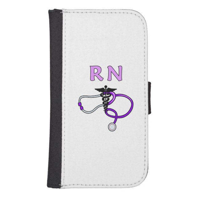 Nurses RN Stethoscope Samsung Galaxy Wallet Case (Front)