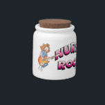Nurses Rock Candy Jar<br><div class="desc">Celebrate the courageous and brave Nurses you know, or yourself if you're one, with this great Nurses Rock Candy Jar. More than just Doctor's assistant, these highly trained medical professionals rock ! Featuring a cute cartoon Nurse, rocking out on guitar, this cool candy jar makes a great gift for any...</div>