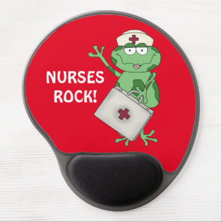 Nurses Rock cartoon gel mousepad