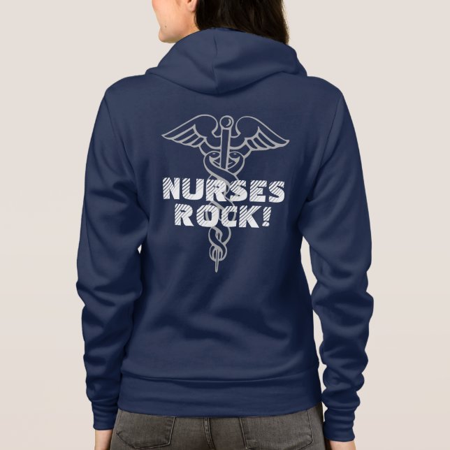 Nurses Rock hoodie (Back)