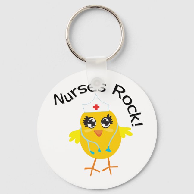 Nurses Rock Keychain (Front)
