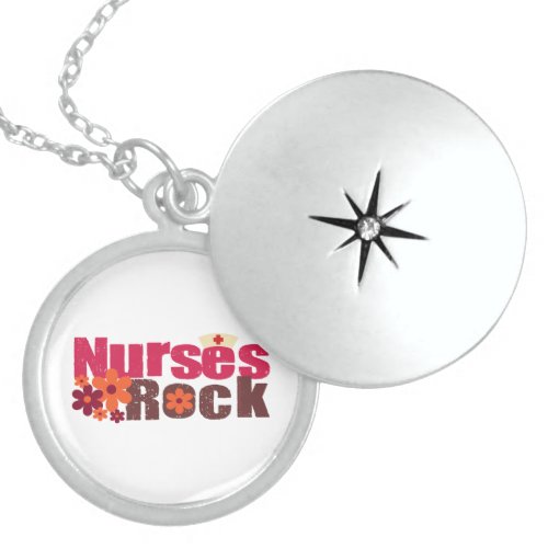 Nurses Rock Locket Necklace
