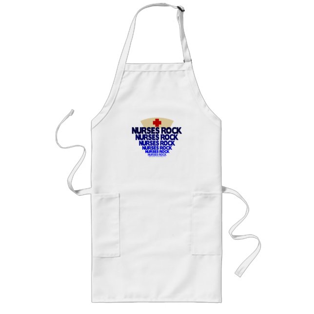 Nurses Rock Long Apron (Front)