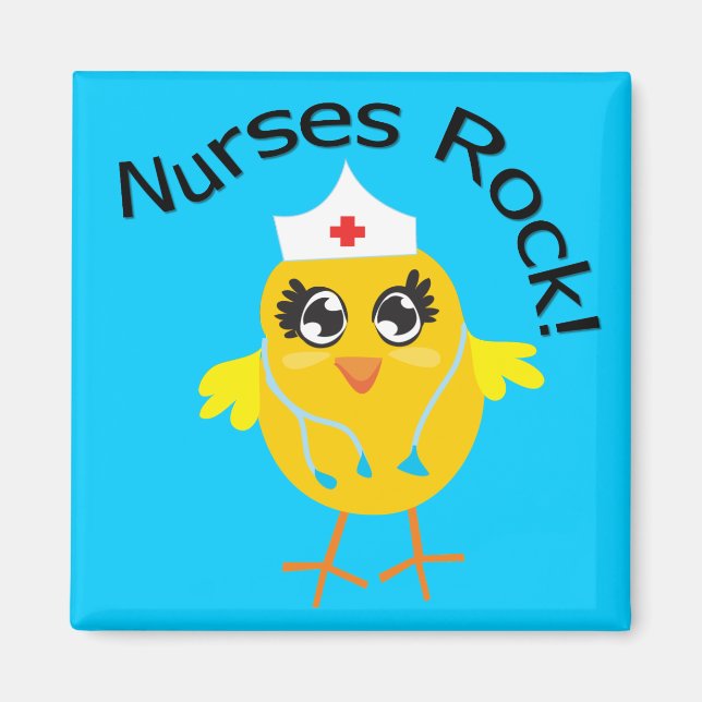 Nurses Rock Magnet (Front)