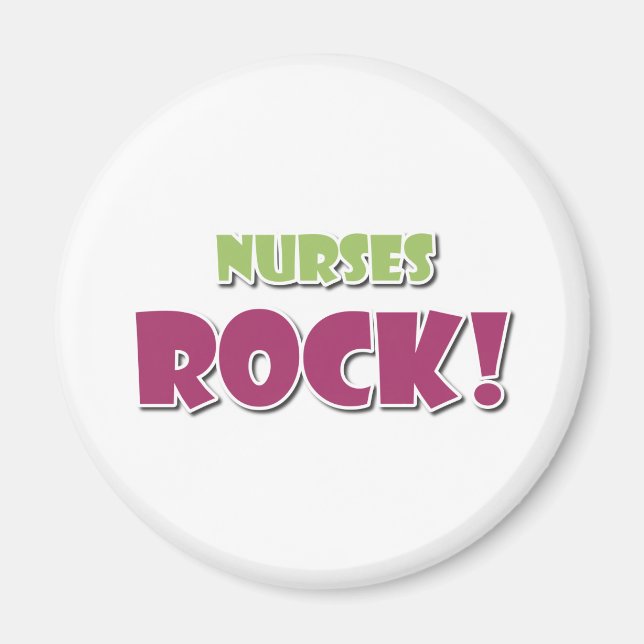 Nurses Rock! Magnet (Front)