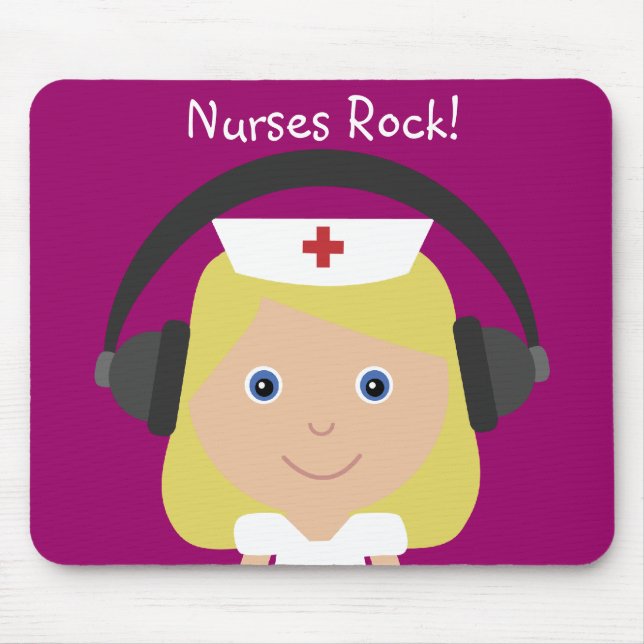 Nurses Rock! Mouse Pad (Front)