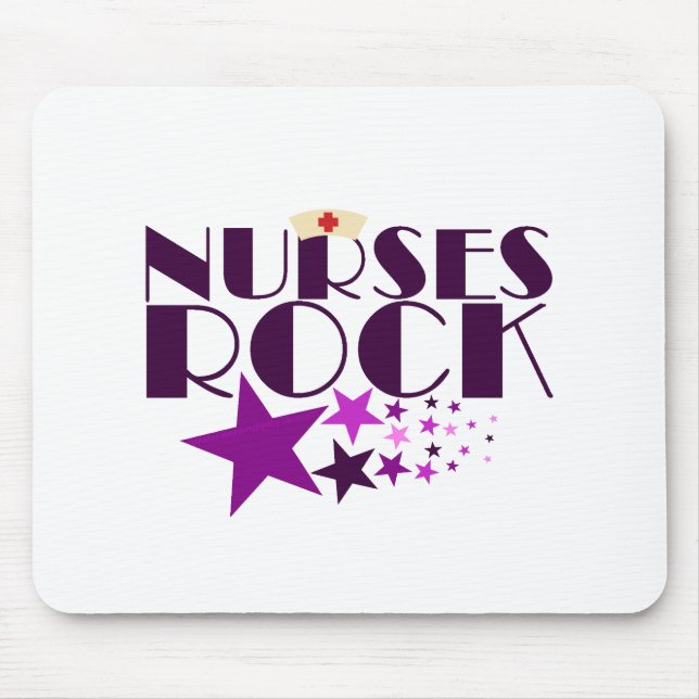 Nurses Rock Mouse Pad (Front)