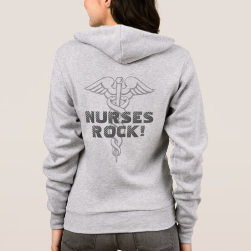 Nurses Rock  neon yellow hoodie