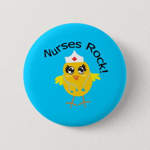 Nurses Rock Pinback Button