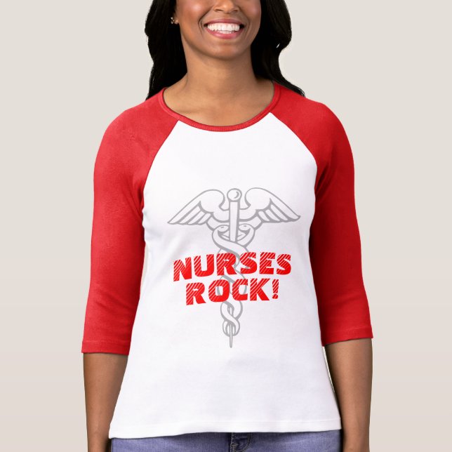 Nurses Rock t shirt (Front)