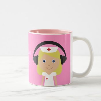 Nurses Rock! Two-tone Coffee Mug by Molly_Sky at Zazzle