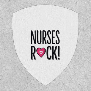 Nurses Rock Vintage Nurse Heart Vector Design_1 Patch