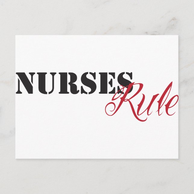 nurses rule postcard (Front)