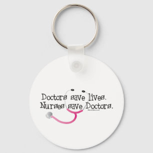 Nurses save Doctors Keychain