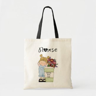 Nurses Serving With Care Tote Bag