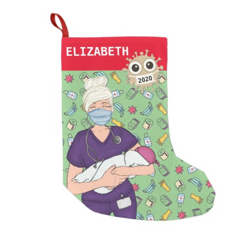 Nurses Station Christmas Decorations Small Christmas Stocking