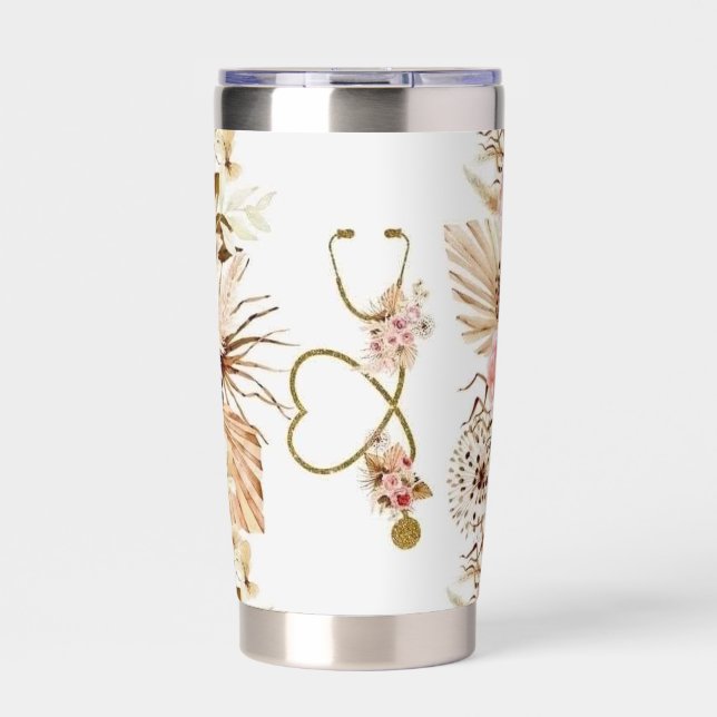 Nurses Stethoscope Insulated Tumbler (Front)
