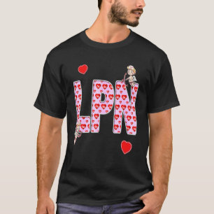Nurses Valentine's Day Love Hearts & Cupids Lpn T-Shirt