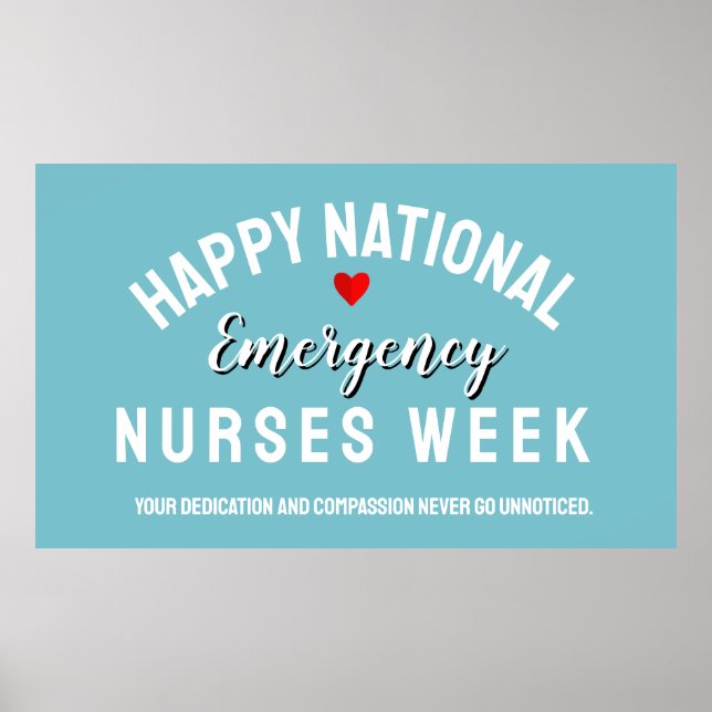 Nurses Week Appreciation Banner – Honoring  Poster (Front)