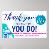 Nurses Week Appreciation Banner – Honoring