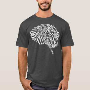 Nurses Week Brain Typography  RN Neuronurse T-Shirt