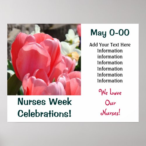 Nurses Week Celebration posters Love Nursings May