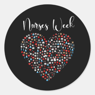 Nurses Week. Happy National Nurses Week Classic Round Sticker