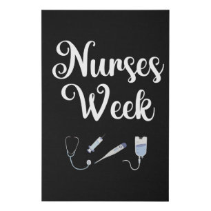 Nurses Week. Happy National Nurses Week Faux Canvas Print