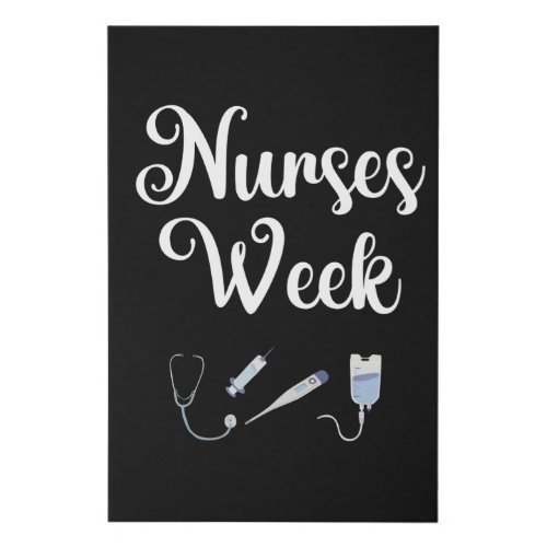 Nurses Week Happy National Nurses Week Faux Canvas Print