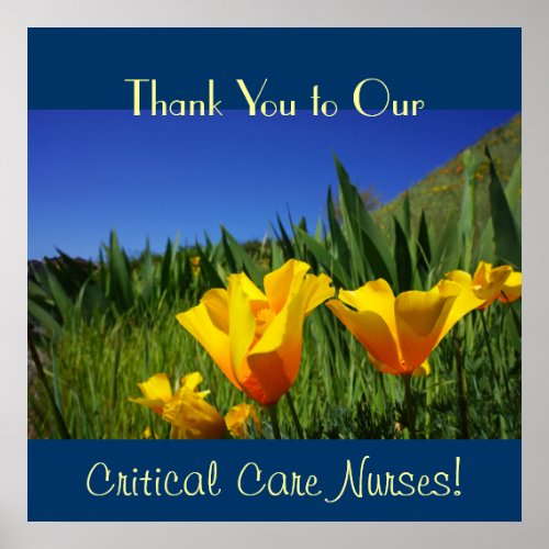 Nurses Week posters Thank you Critical Care RN