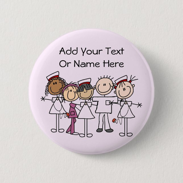Nurses Week T-shirts and Gifts Button (Front)