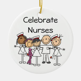 Nurses Week T-shirts and Gifts Ceramic Ornament