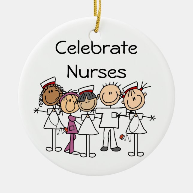 Nurses Week T-shirts and Gifts Ceramic Ornament (Front)