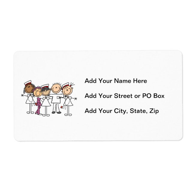 Nurses Week T-shirts and Gifts Label (Front)