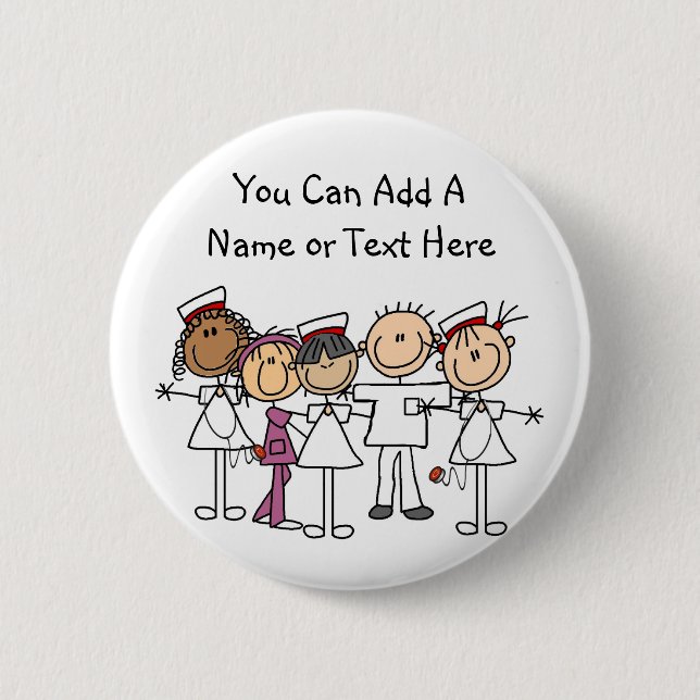 Nurses Week T-shirts and Gifts Pinback Button (Front)