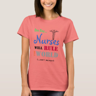 NURSES Will Rule The WORLD Ringer T-Shirt