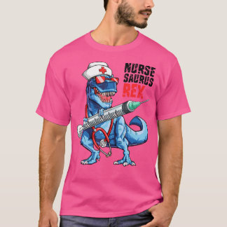 Nursesaurus T Rex T Shirt Nurse Saurus Dinosaur Nu