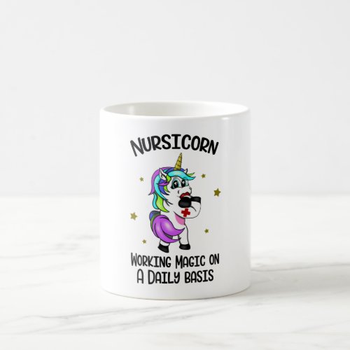 Nursicorn Unicorn Nurse Medicine Nursing Coffee Mug