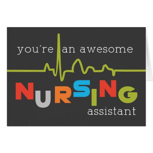 Nursing Assistants Day Awesome Cards (Front Horizontal)
