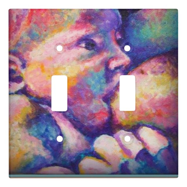 Nursing Baby  Light Switch Cover (Front)